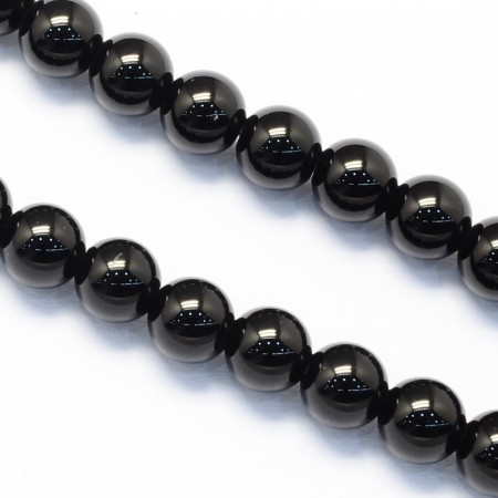 Svart obsidian perler 8 mm