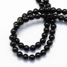 Svart obsidian perler 8 mm thumbnail