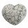 Hvit Howlitt hjerte 45 mm