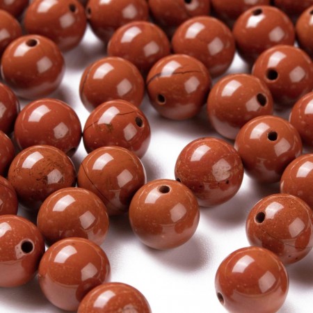 Rød jaspis perler 8 mm