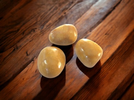 Jaspis gul tromlet stein 25-30 mm