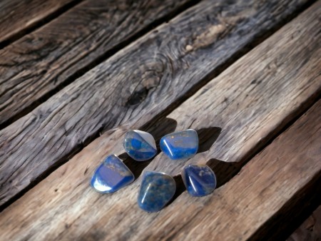 Lapis Lazuli tromlet stein ca 15 mm