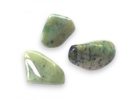 Granat grossular/grønn granat tromlet stein 20-25 mm
