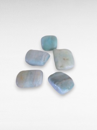 Hemimorfitt blå tromlet stein 15 mm